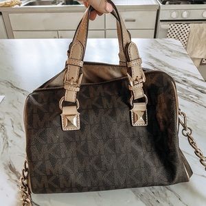 Michael Kors Grayson Medium Logo Satchel